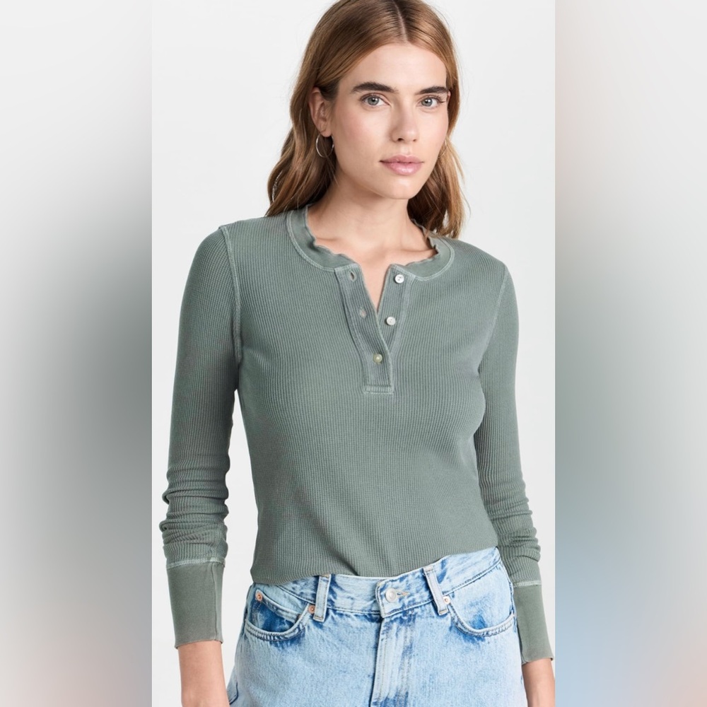 AMO thermal Henley tee